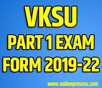 VKSU Part 1 Exam Form 2020