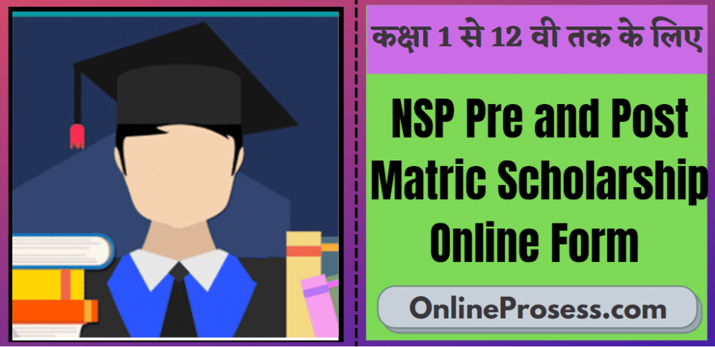 NSP Pre and Post Matric Scholarship Online Form 2021,