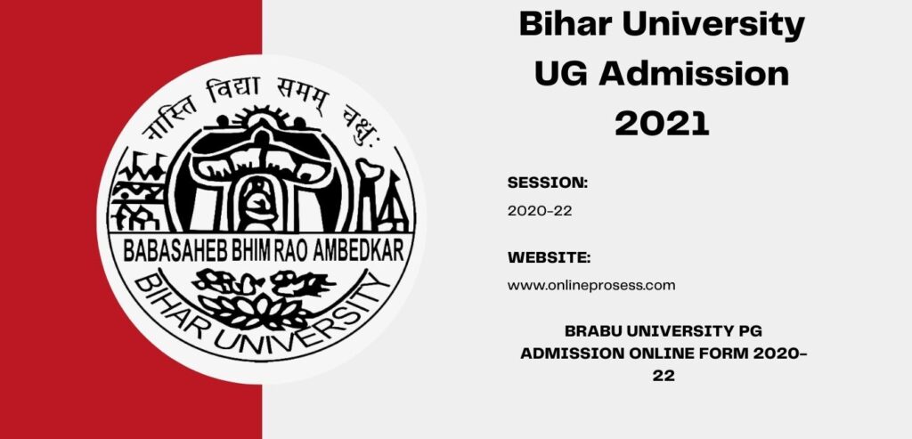 BRABU University PG Admission Online Form 2020-22
