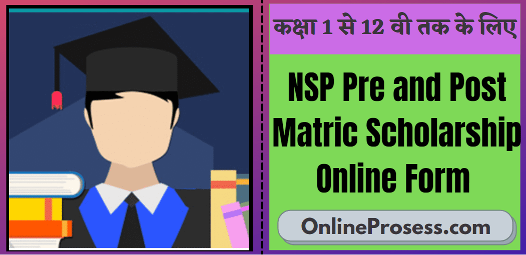 NSP Pre Matric Scholarship Online Form 2021