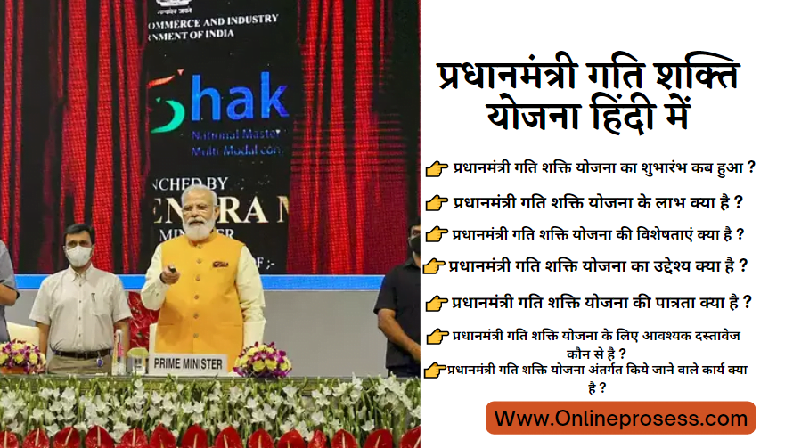 PM Gati Shakti Yojana In Hindi