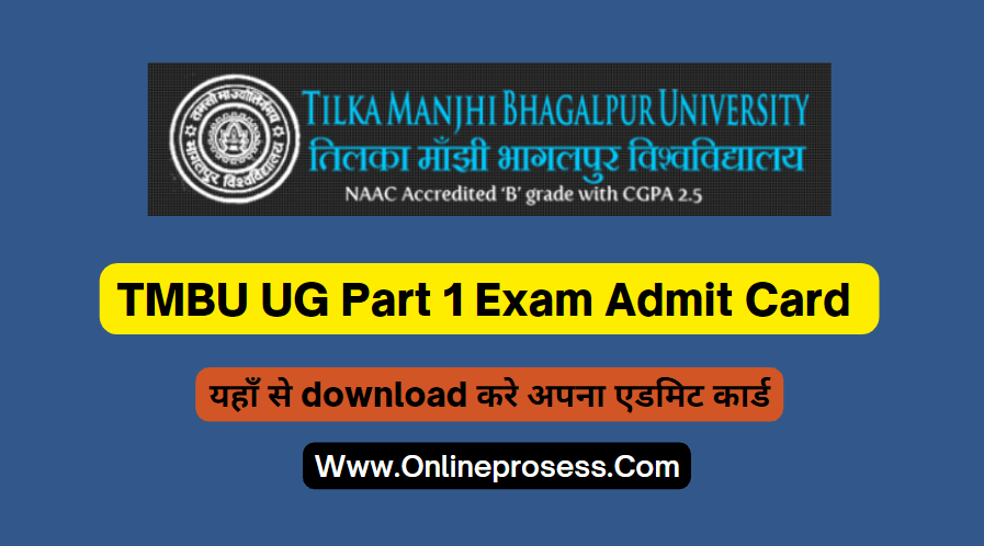 TMBU UG Part 1 Exam Admit Card