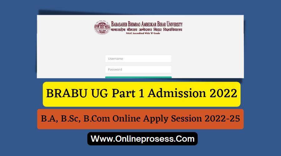 BRABU UG Part 1 Admission 2022