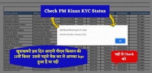 Check PM Kisan KYC Status