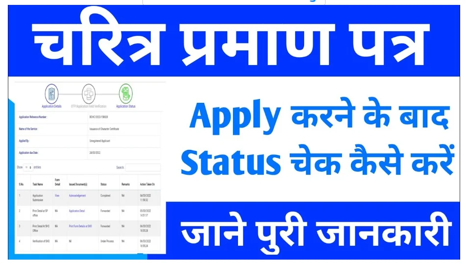 Bihar Character Certificate Status
