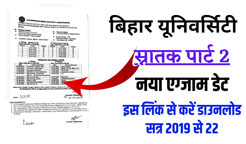 brabu part 2 exam date 2019-22