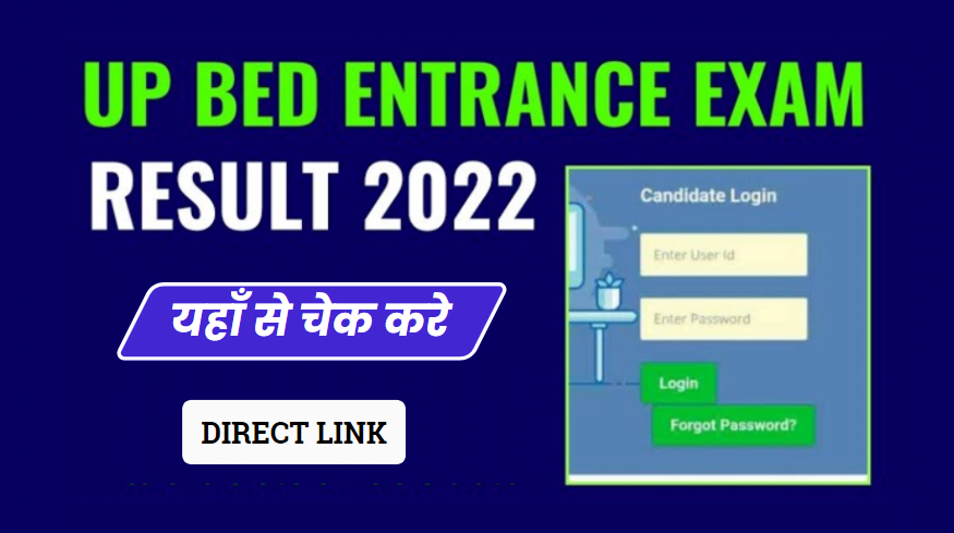 UP BEd Entrance Exam Result 2022 