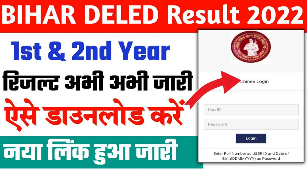 Bihar Deled 2nd Year Result 2022