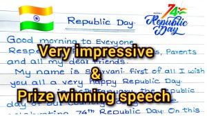 Republic Day Speech In English