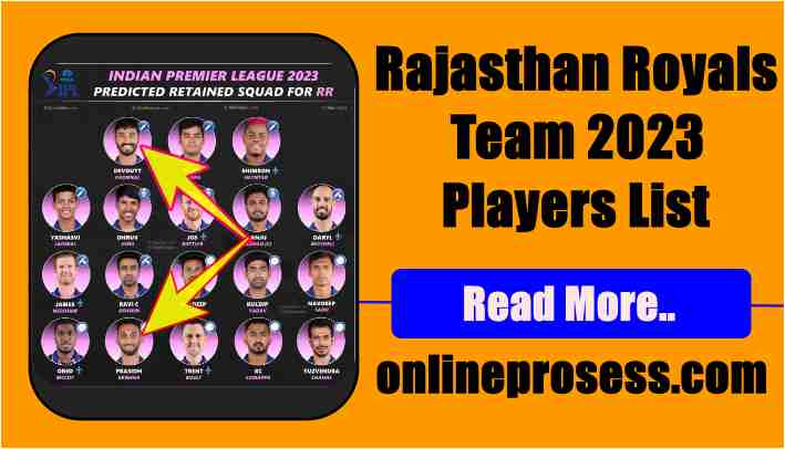 Rajasthan Royals Team 2023 Players List