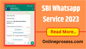 SBI Whatsapp Service 2023