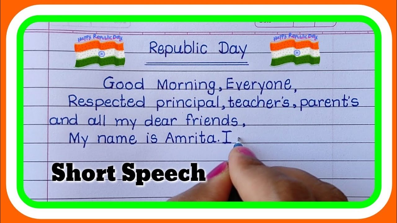 26th January Republic Day Speech in English