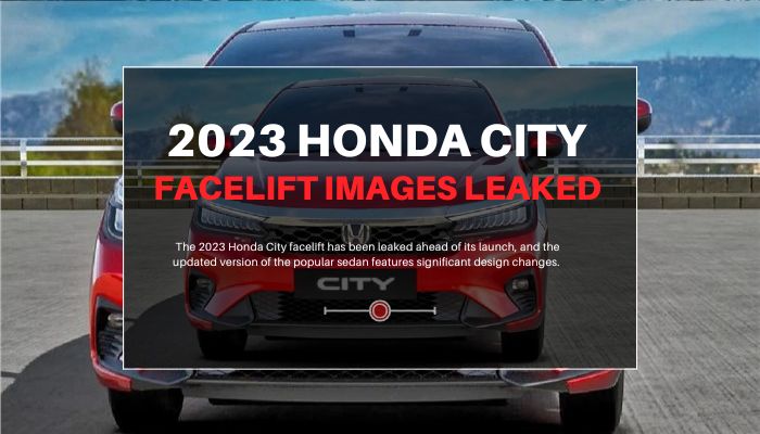 2023 Honda City Facelift Images Leaked Prior to Launch