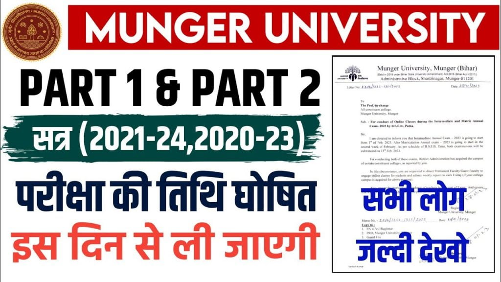 Munger University Exam Date 2023