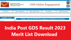 India Post Gds Result 2023 Merit List