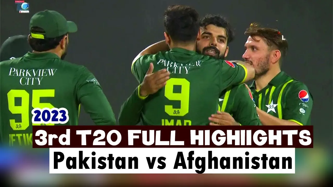 Afghanistan Vs Pakistan 3rd T20 Full Highlights 2023