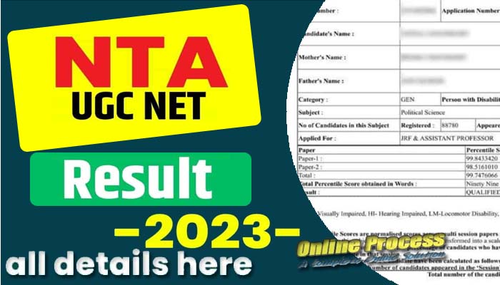 NTA UGC NET Results 2023