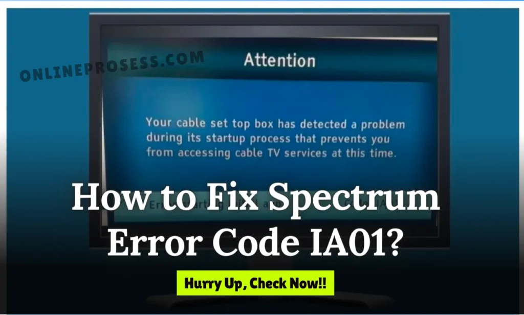 Spectrum Error Code IA01