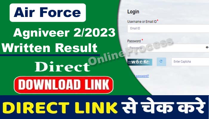 Air Force Agniveer 2/2023 Written Result