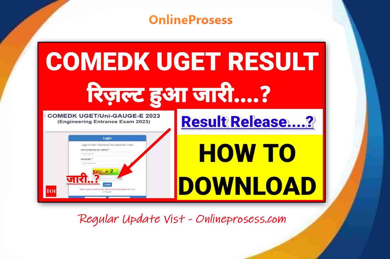 Comedk Result 2023 Download Link