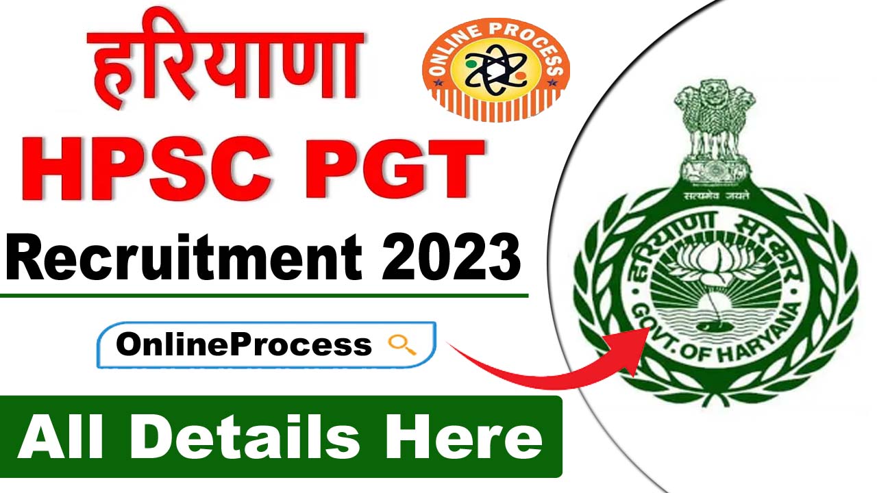 Haryana HPSC PGT Recruitment 2023