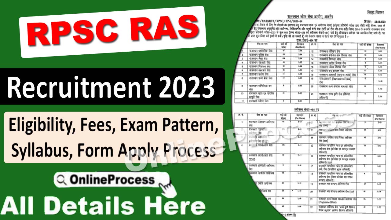 RPSC RAS Recruitment 2023