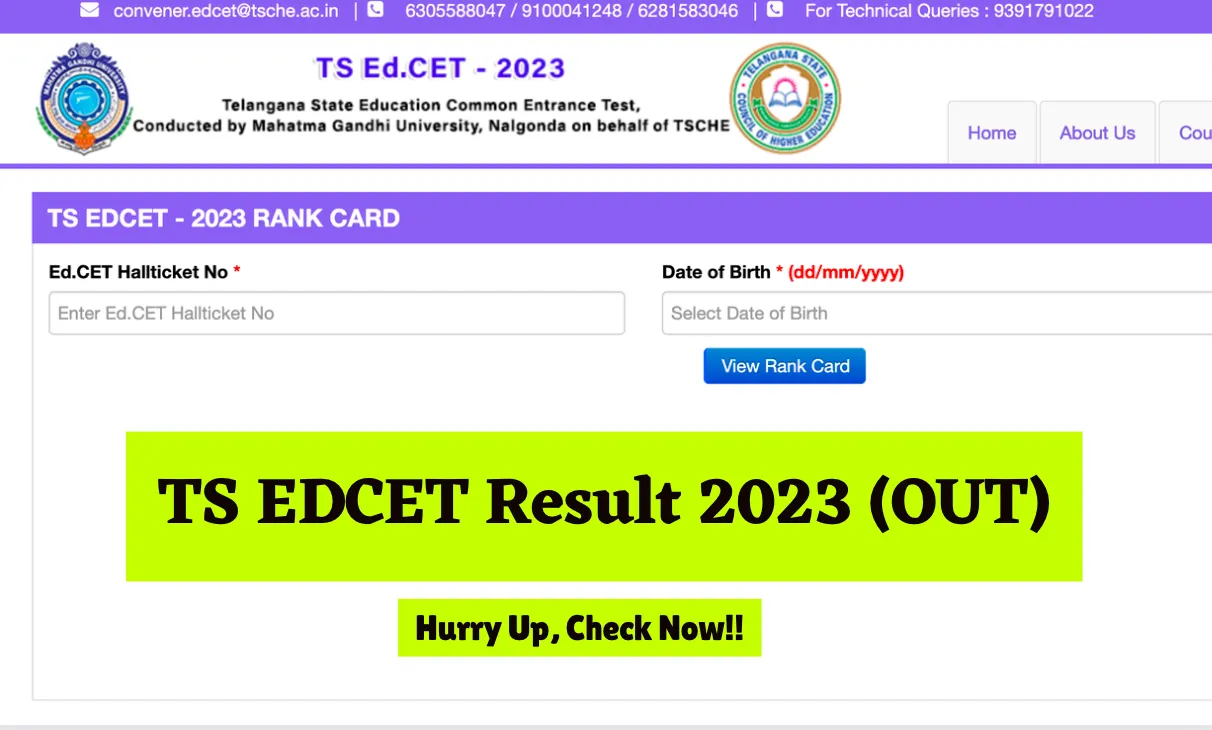 TS EDCET Result 2023