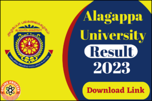 Alagappa University Result 2023