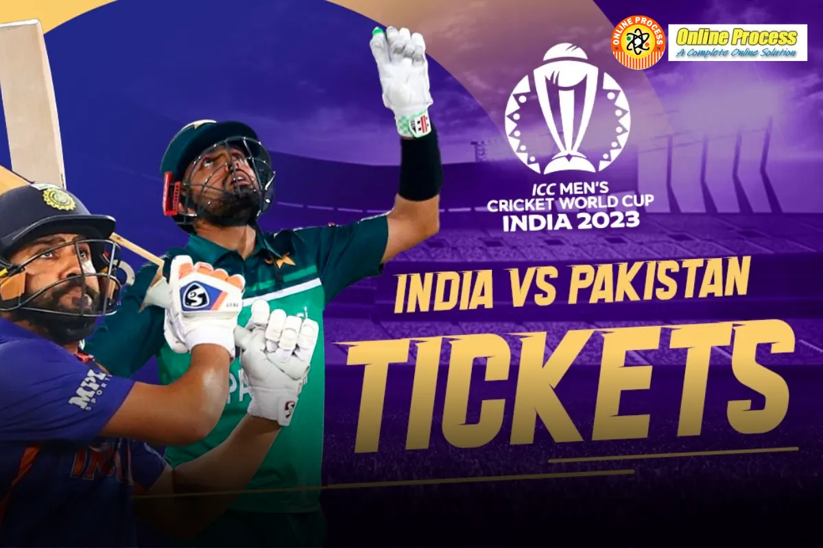 India Pakistan World Cup 2023 Tickets How to Book A Step By Step Guide