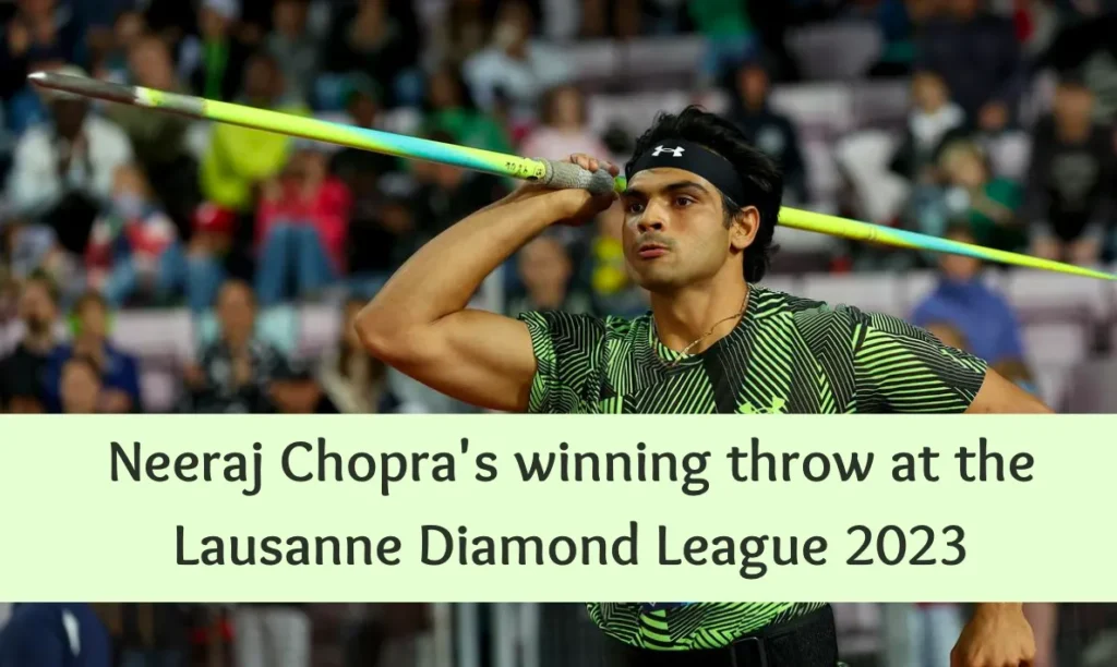 Lausanne Diamond League Neeraj Chopra