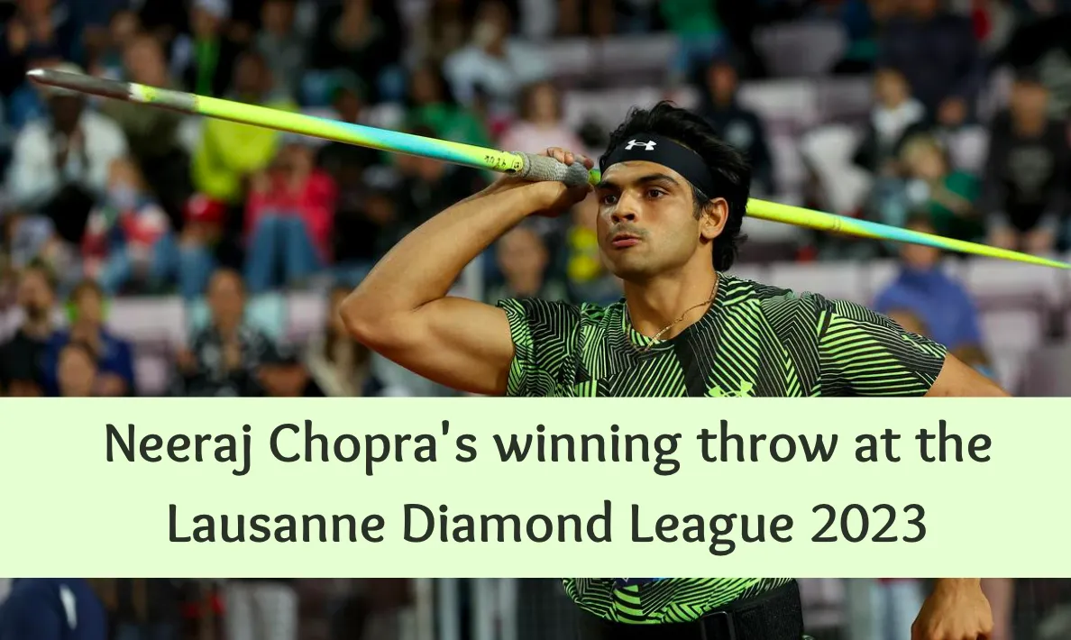 Lausanne Diamond League Neeraj Chopra WON Men's Javelin Throw Event