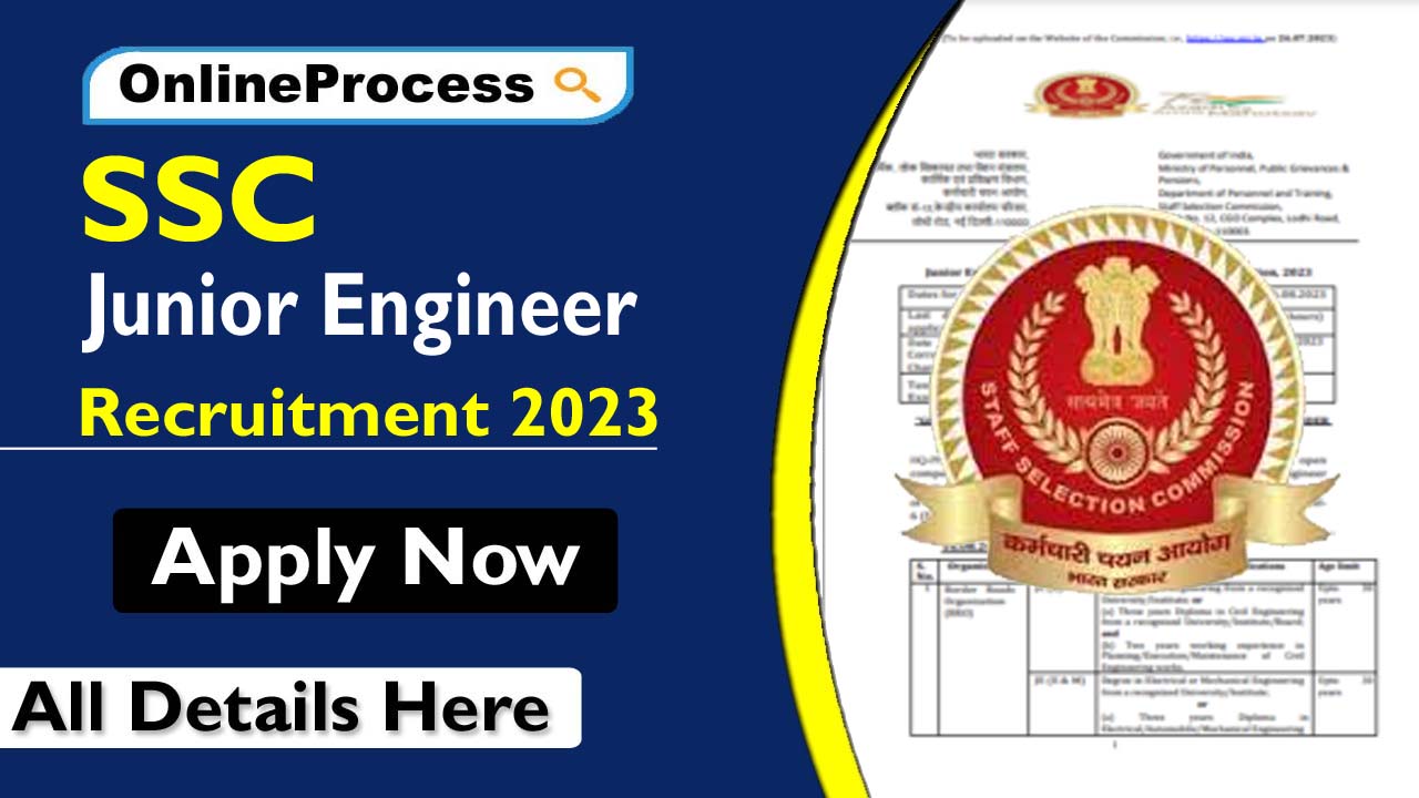 SSC JE Recruitment 2023