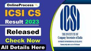 ICSI CS Result 2023