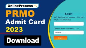 PRMO Admit Card 2023