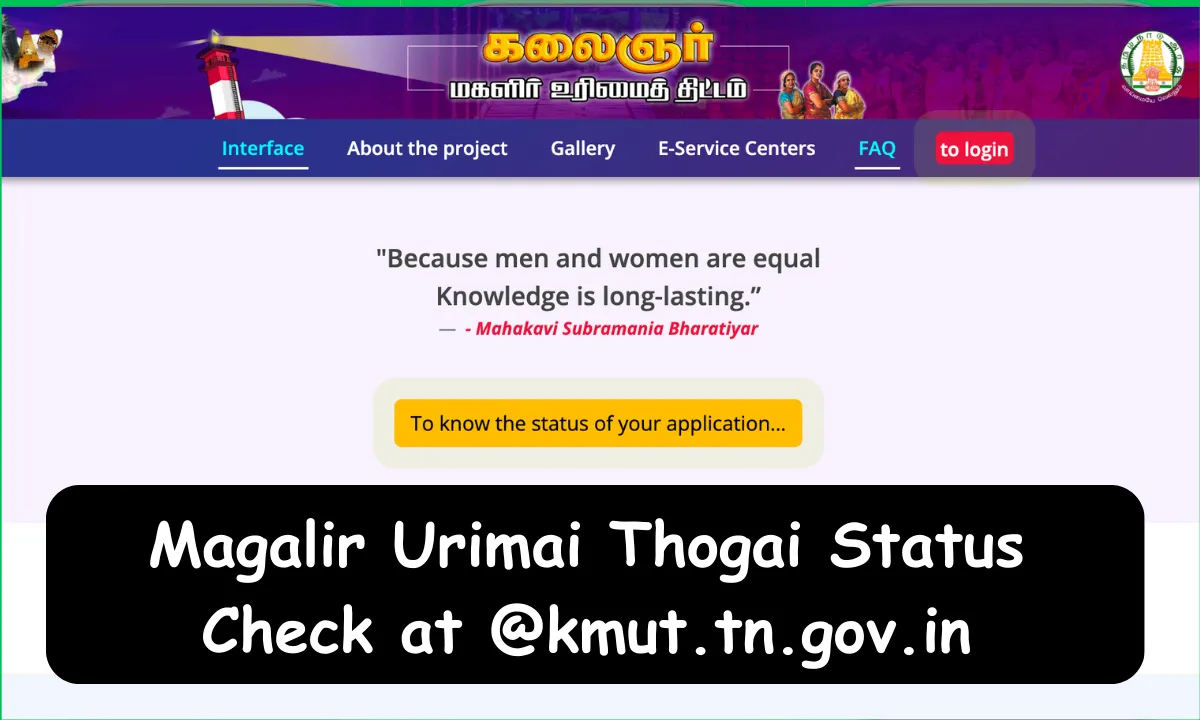 Magalir Urimai Thogai Status