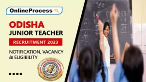 Odisha Junior Teacher Recruitment 2023