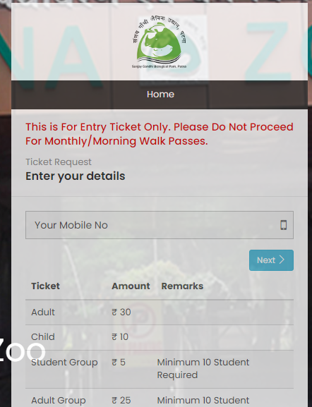 Patna Zoo Ticket Online Booking 2023