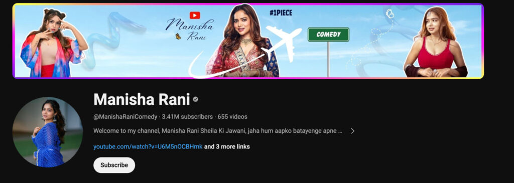 Manisha Rani Youtube